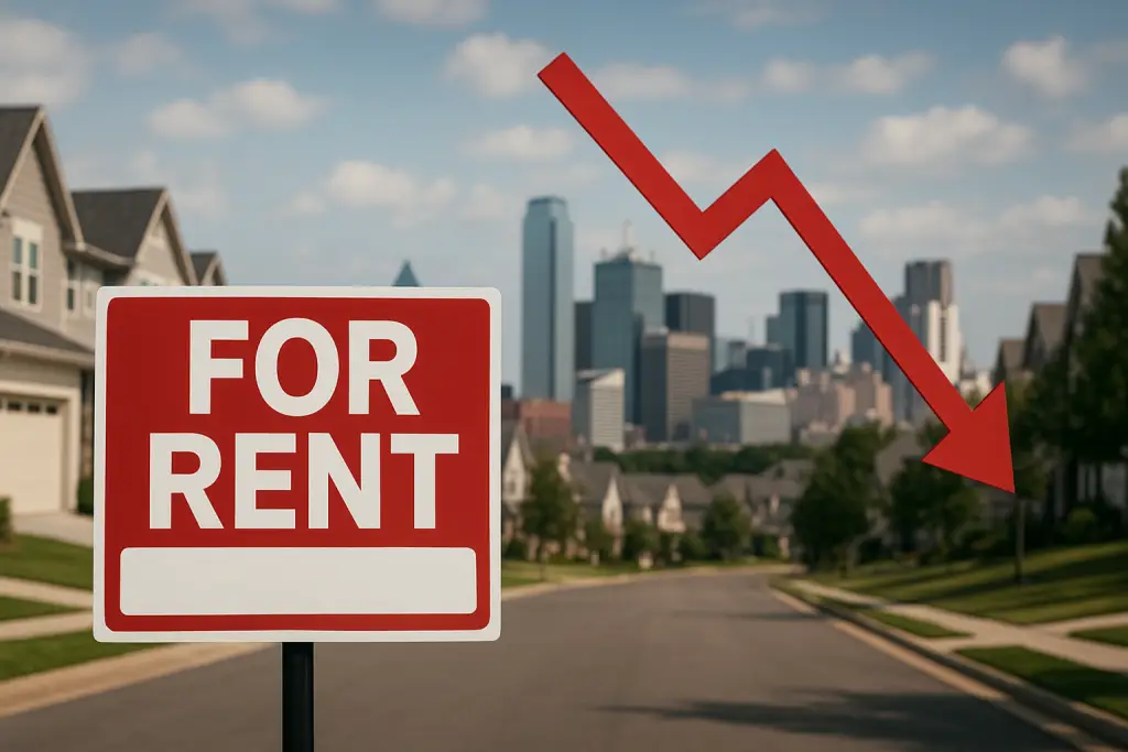 Dallas-Fort Worth neighborhood homes with a for sale sign in front