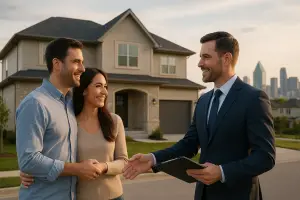 Dallas-Fort Worth neighborhood homes and skyline representing local real estate market trends