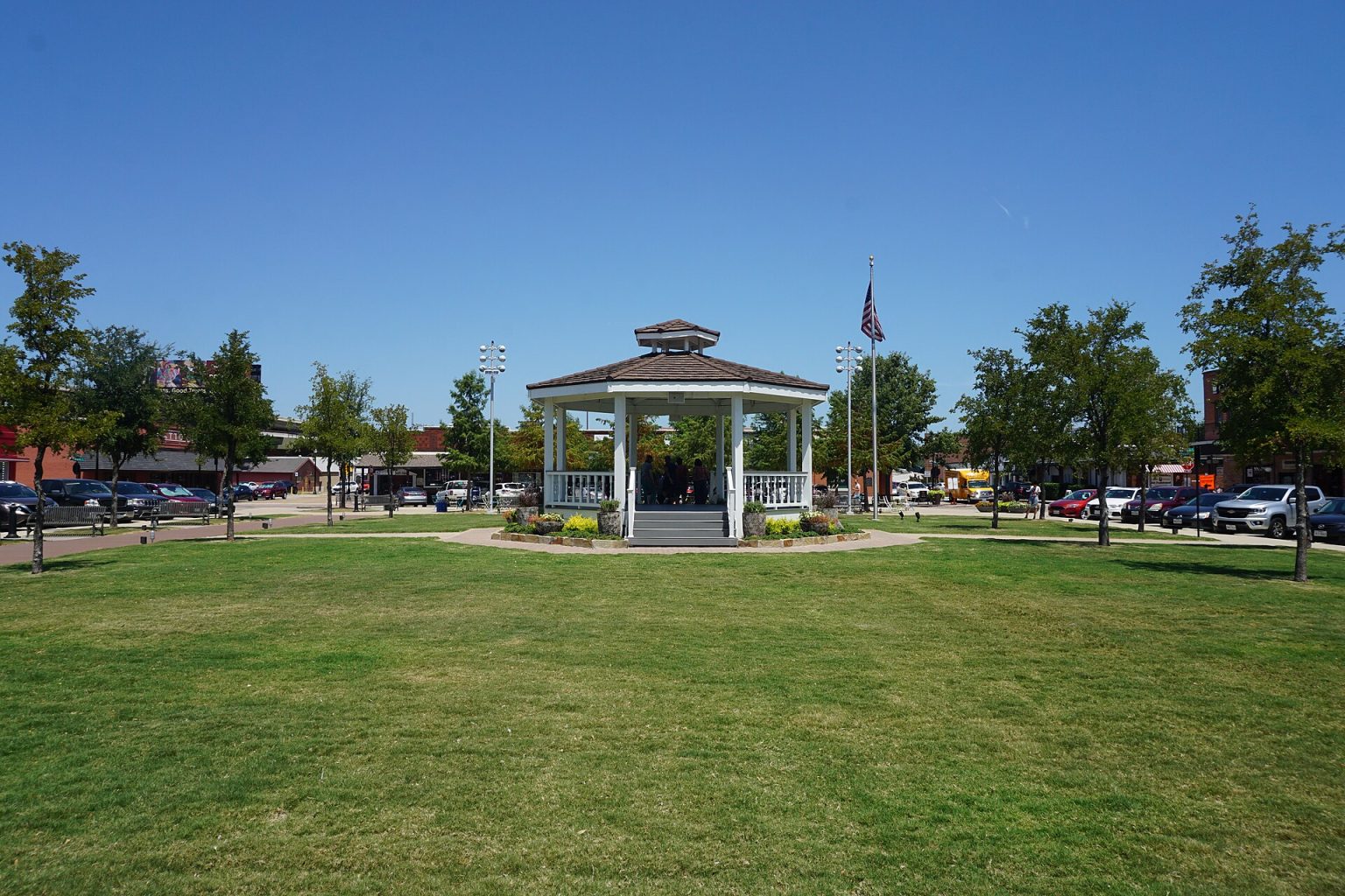 Gazebo on Carrollton Square in historic downtown Carrollton, Texas