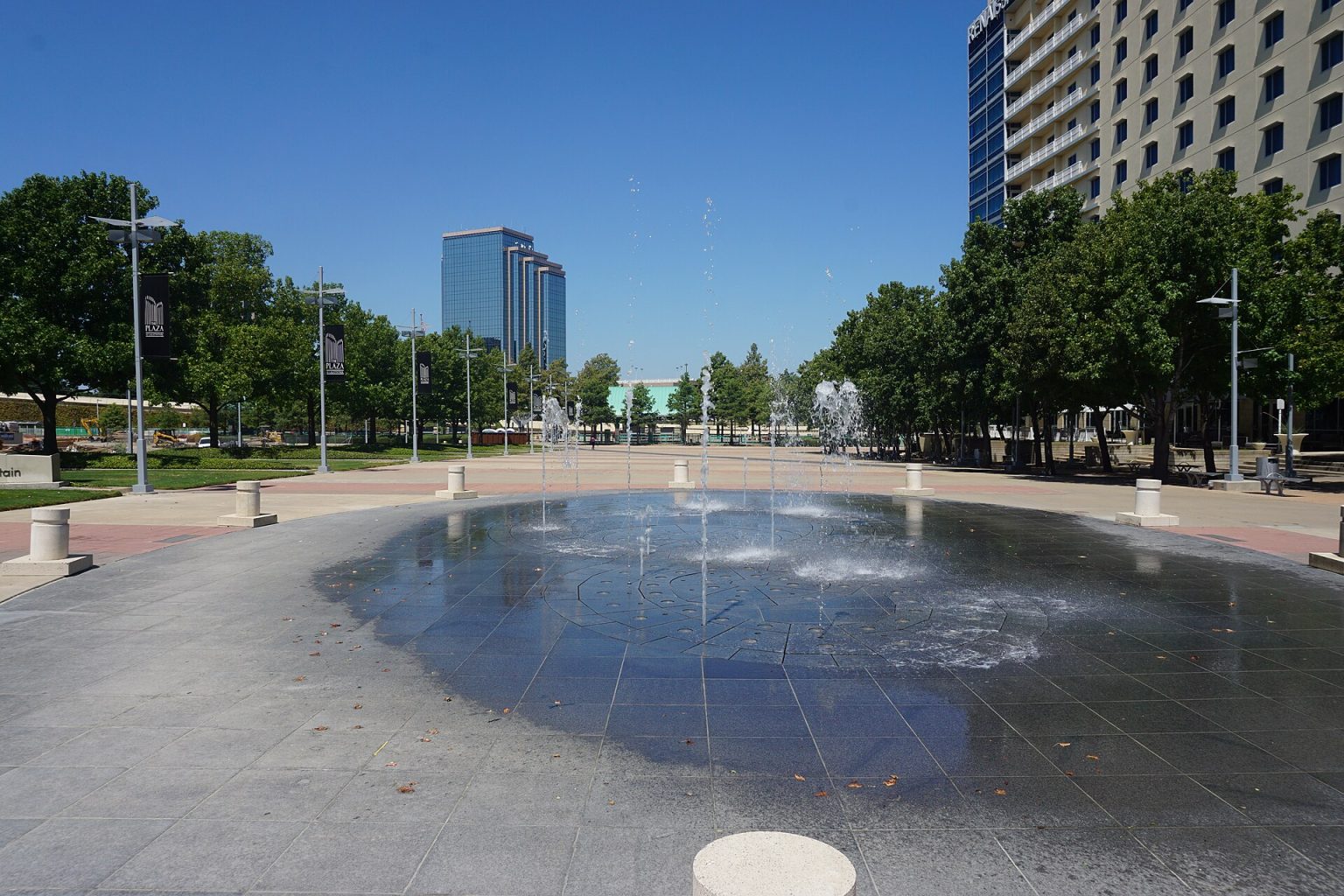 Public plaza in Richardson, Texas